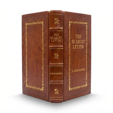 The Scarlet Letter by Nathaniel Hawthorne handcrafted leather bound edition