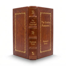 The Scarlet Pimpernel by Baroness Orczy handcrafted leather bound edition