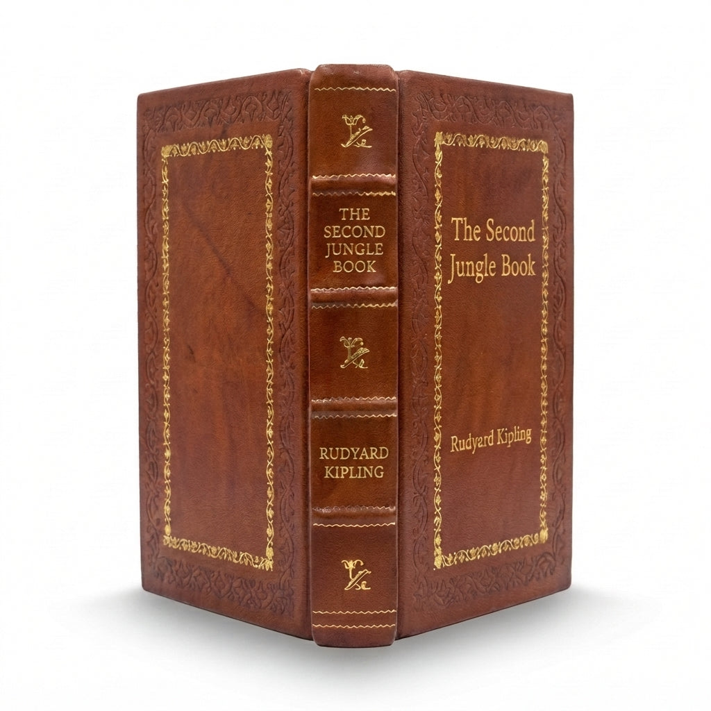 The Second Jungle Book by Rudyard Kipling handcrafted leather bound edition