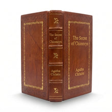 The Secret of Chimneys by Agatha Christie handcrafted leather bound edition