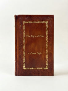The Sign of Four by Arthur Conan Doyle handcrafted leather bound edition