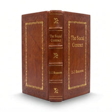 The Social Contract by Jean-Jacques Rousseau handcrafted leather bound edition