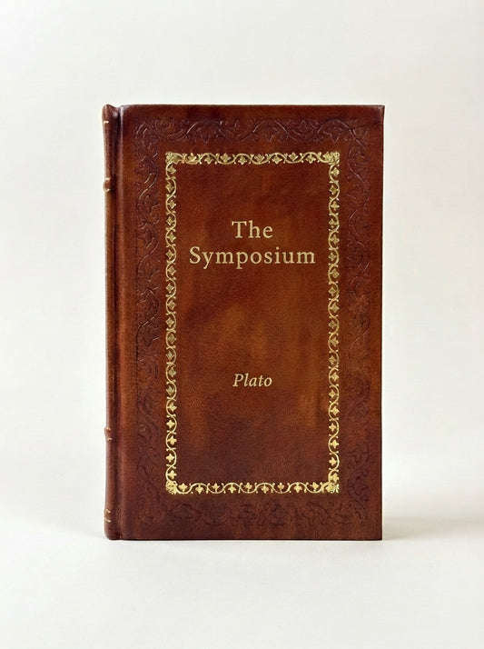 The Symposium by Plato handcrafted leather bound edition
