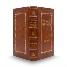 The War of the Worlds by H. G. Wells handcrafted leather bound edition