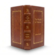The Wealth of Nations by Adam Smith handcrafted leather bound edition