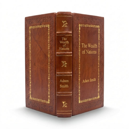 The Wealth of Nations by Adam Smith handcrafted leather bound edition