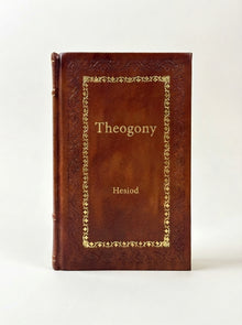 Theogony by Hesiod handcrafted leather bound edition