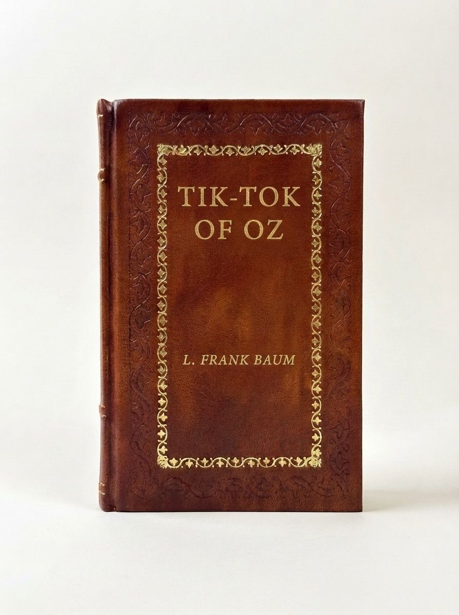 Tik-Tok of Oz by L. Frank Baum — handcrafted leather bound edition with gold embossing