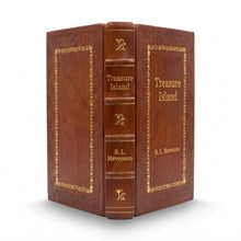 Treasure Island by Robert Louis Stevenson handcrafted leather bound edition