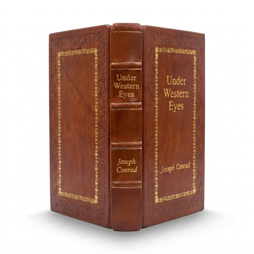 Under Western Eyes by Joseph Conrad — handcrafted leather bound edition with gold embossing