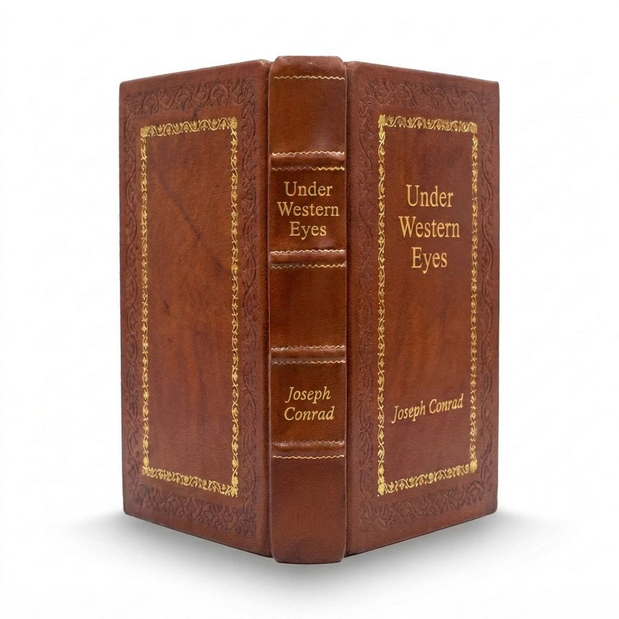 Under Western Eyes by Joseph Conrad — handcrafted leather bound edition with gold embossing