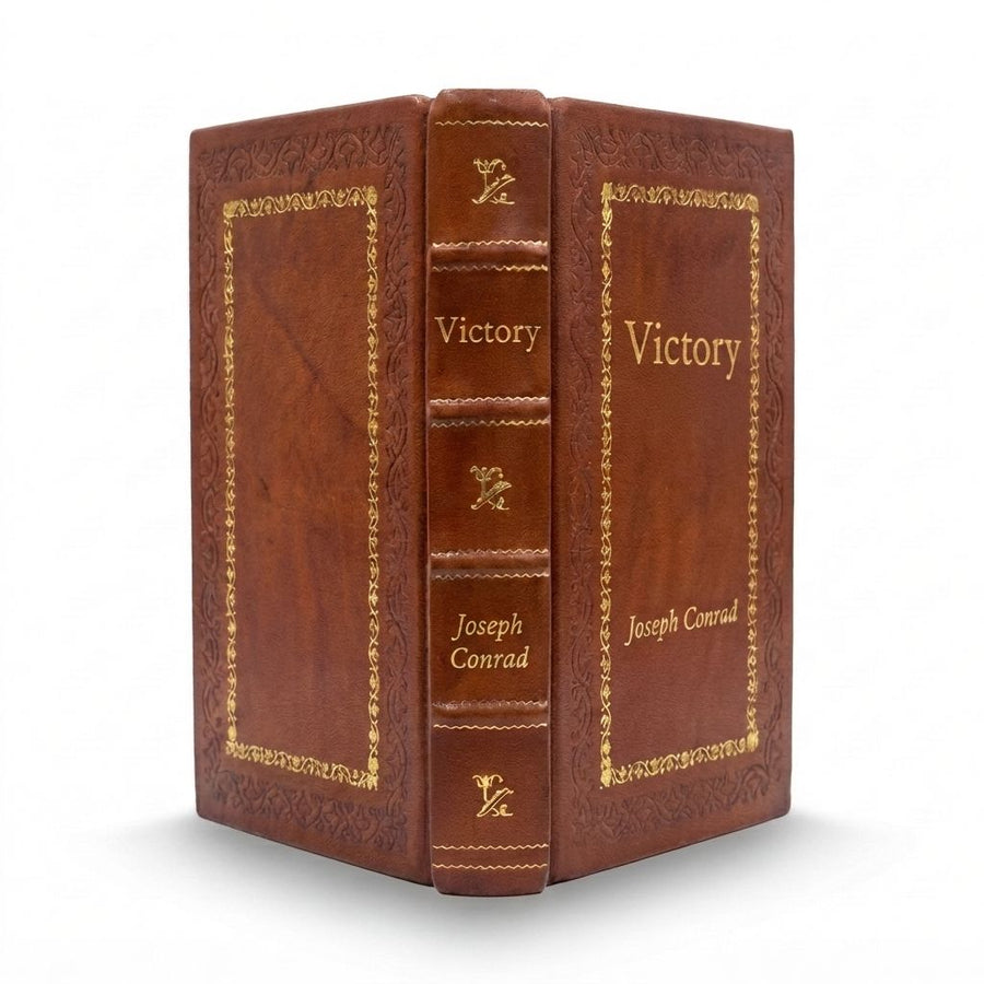 Victory by Joseph Conrad — handcrafted leather bound edition with gold embossing
