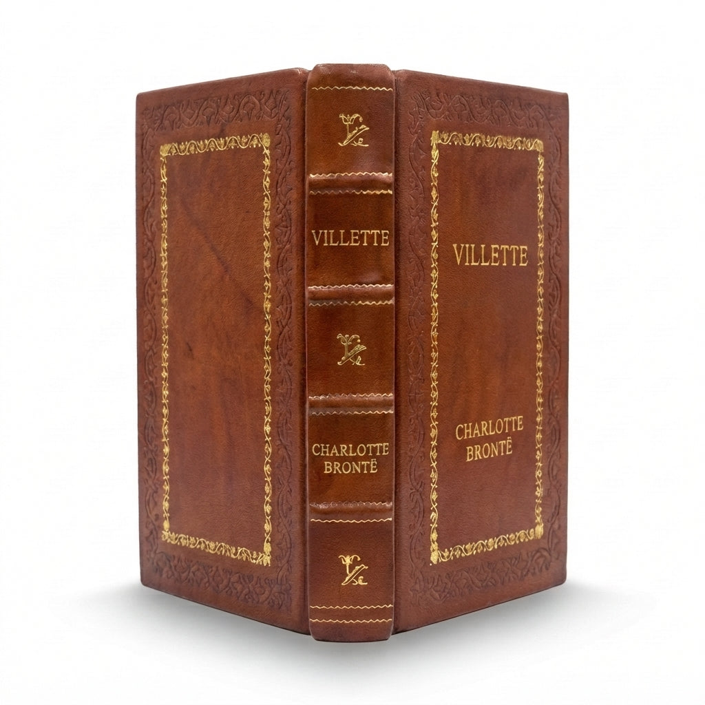 Villette by Charlotte Brontë handcrafted leather bound edition