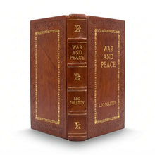 War and Peace by Leo Tolstoy handcrafted leather bound edition