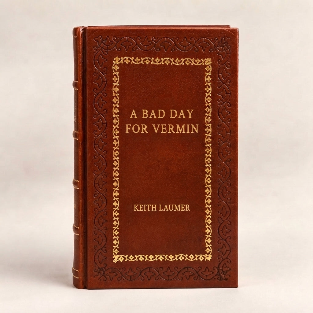 A Bad Day for Vermin by Keith Laumer leather-bound edition with gold-tone foil spine