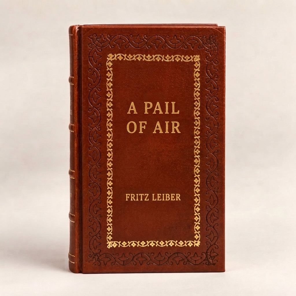 A Pail of Air by Fritz Leiber leather-bound edition with gold-tone foil spine