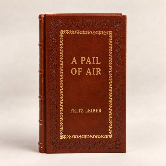 A Pail of Air by Fritz Leiber leather-bound edition with gold-tone foil spine