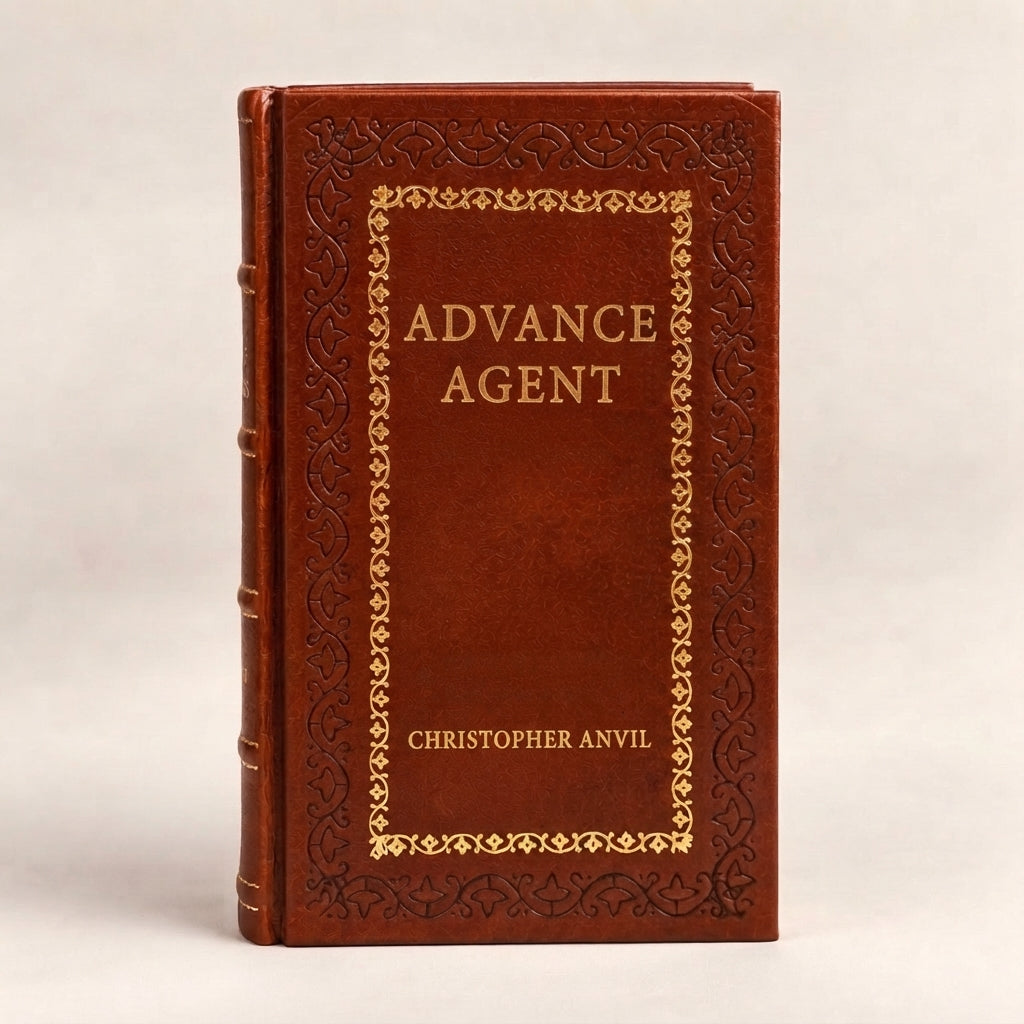 Advance Agent by Christopher Anvil leather-bound edition with gold-tone foil spine