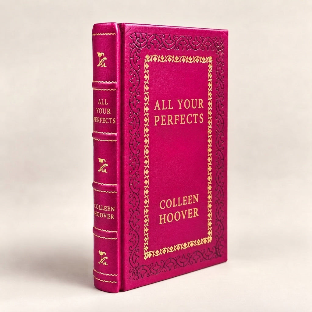 All Your Perfects by Colleen Hoover leather-bound edition with gold-tone foil spine