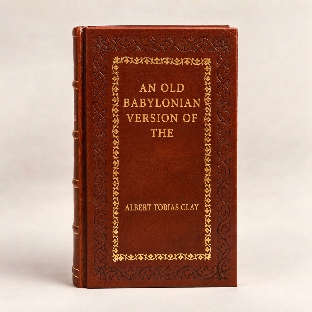 An Old Babylonian Version of the Gilgamesh Epic by Albert Tobias Clay leather-bound edition with gold-tone foil spine