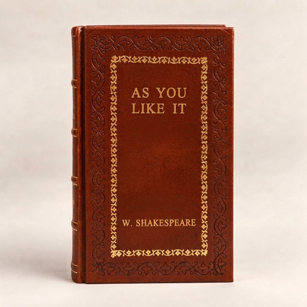 As You Like It by William Shakespeare leather-bound edition with gold-tone foil spine