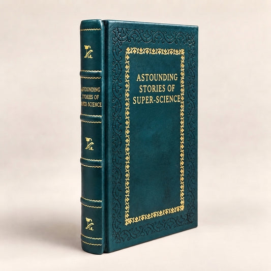 Astounding Stories of Super-Science leather-bound edition with gold-tone foil spine