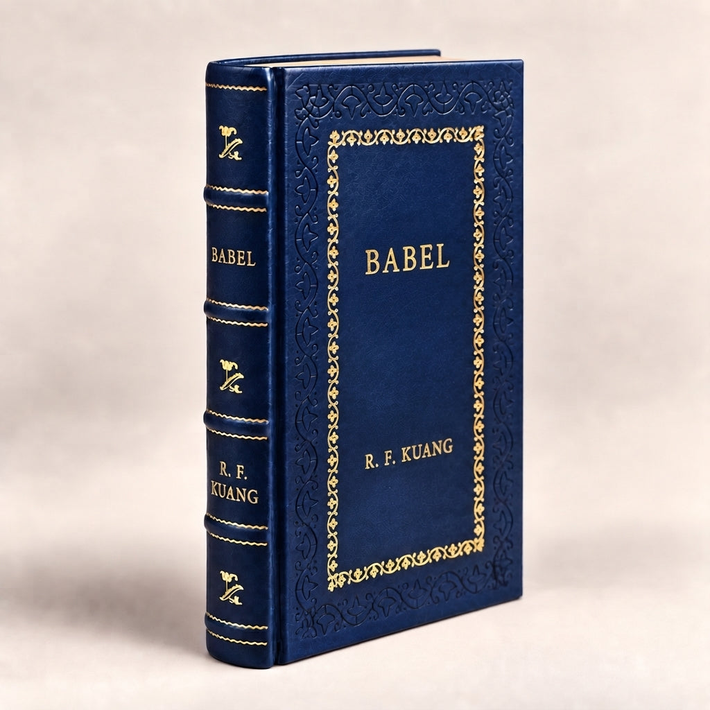 Babel by R. F. Kuang leather-bound edition with gold-tone foil spine