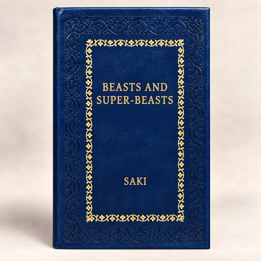 Beasts and Super-Beasts by Saki leather-bound edition with gold-tone foil spine