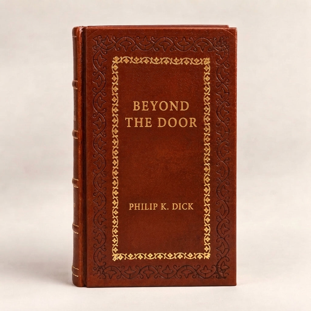 Beyond the Door by Philip K. Dick leather-bound edition with gold-tone foil spine