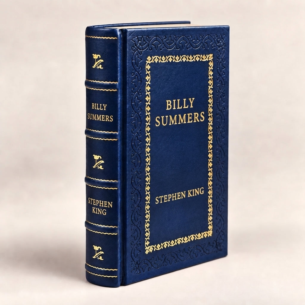 Billy Summers by Stephen King leather-bound edition with gold-tone foil spine