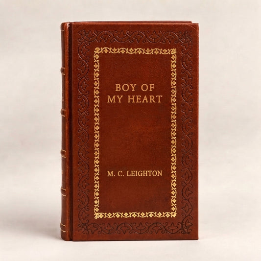 Boy of My Heart by M. C. Leighton leather-bound edition with gold-tone foil spine