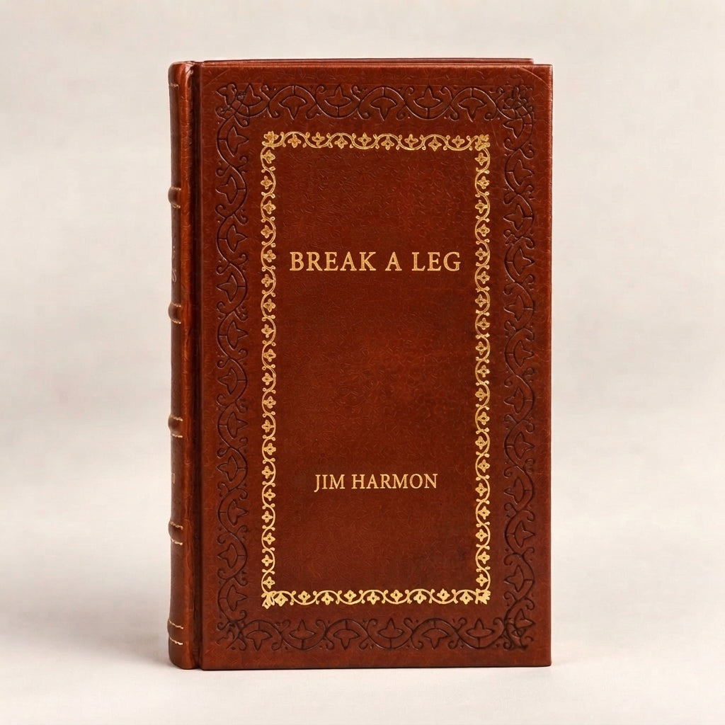 Break a Leg by Jim Harmon leather-bound edition with gold-tone foil spine