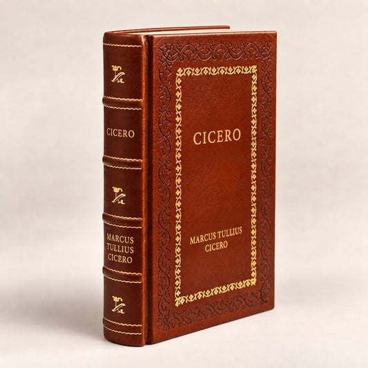 Cicero by Cicero leather-bound edition with gold-tone foil spine