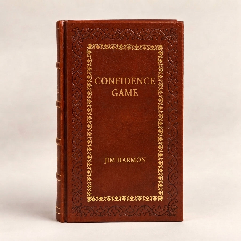 Confidence Game by Jim Harmon leather-bound edition with gold-tone foil spine