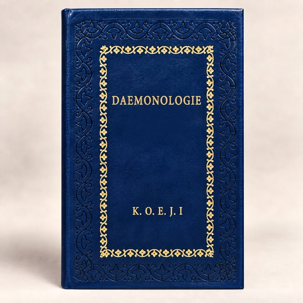 Daemonologie by King James VI and I leather-bound edition with gold-tone foil spine