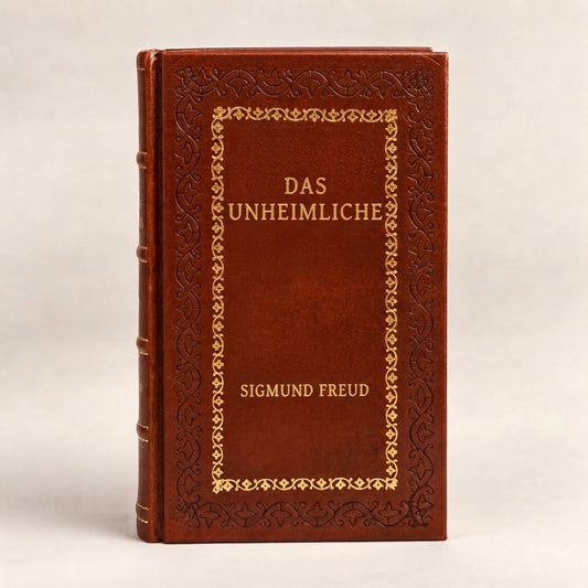 Das Unheimliche (German Edition) by Sigmund Freud leather-bound edition with gold-tone foil spine