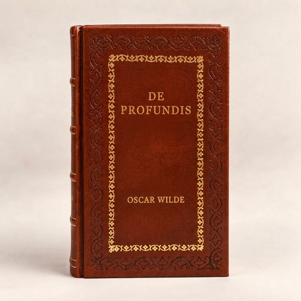De Profundis by Oscar Wilde leather-bound edition with gold-tone foil spine