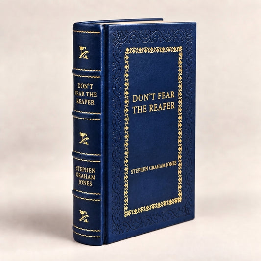 Don't Fear the Reaper by Stephen Graham Jones leather-bound edition with gold-tone foil spine