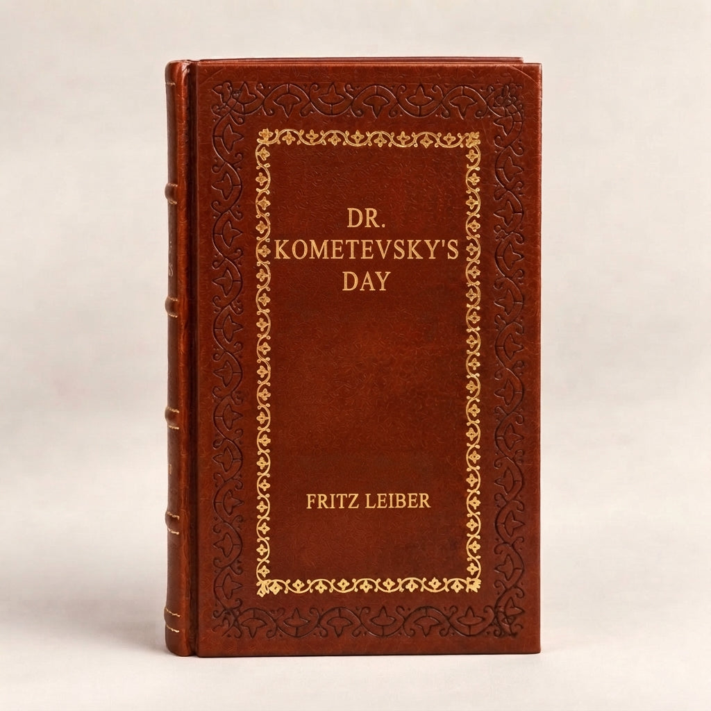 Dr. Kometevsky's Day by Fritz Leiber leather-bound edition with gold-tone foil spine