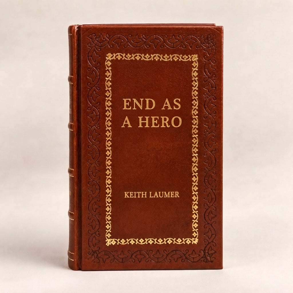 End as a Hero by Keith Laumer leather-bound edition with gold-tone foil spine