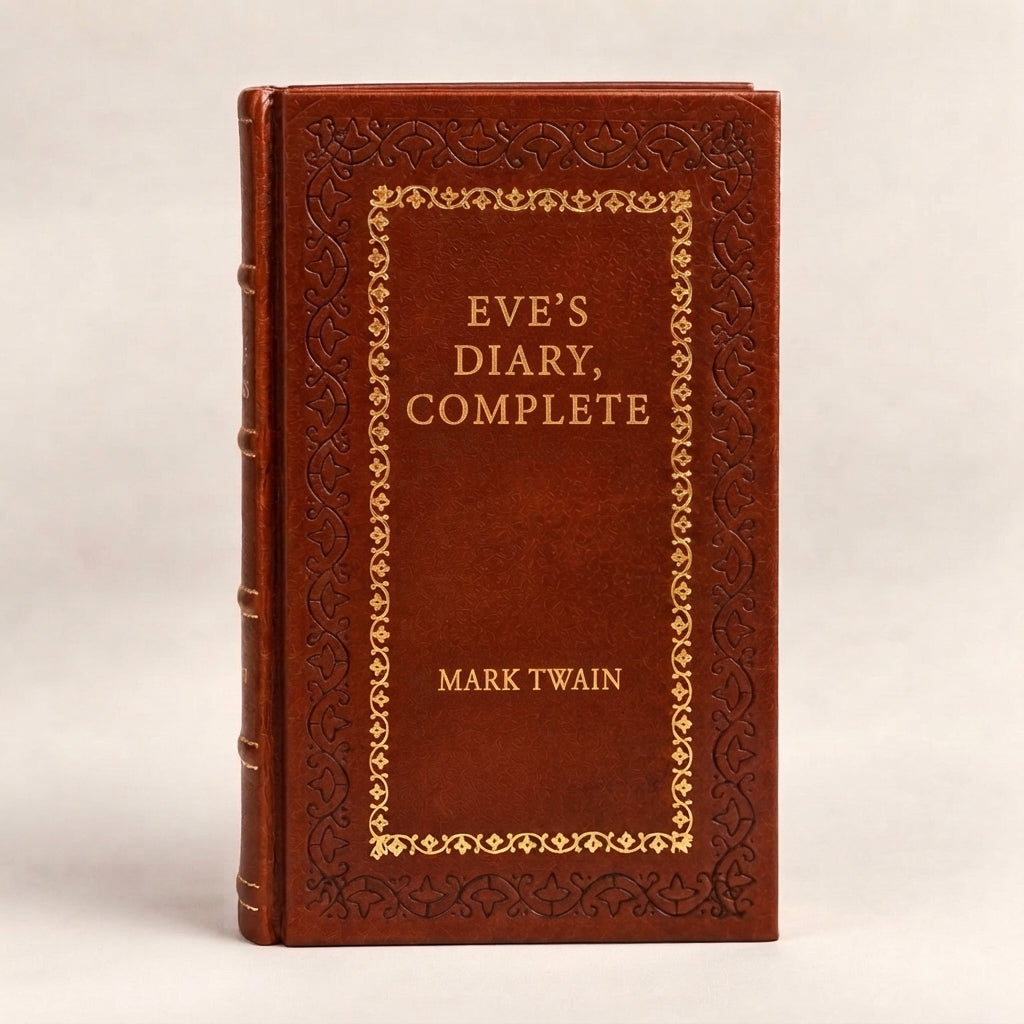 Eve's Diary, Complete by Mark Twain leather-bound edition with gold-tone foil spine
