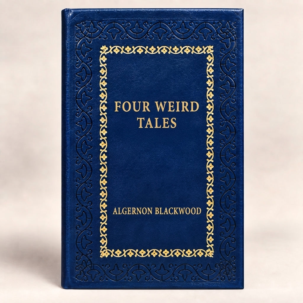 Four Weird Tales by Algernon Blackwood leather-bound edition with gold-tone foil spine