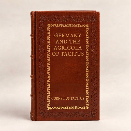 Germany and the Agricola of Tacitus by Tacitus leather-bound edition with gold-tone foil spine