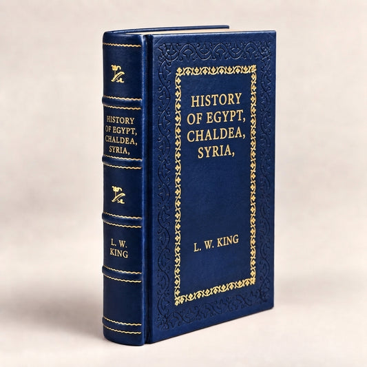 History of Egypt, Chaldea, Syria, Babylonia, and Assyria by L. W. King leather-bound edition with gold-tone foil spine