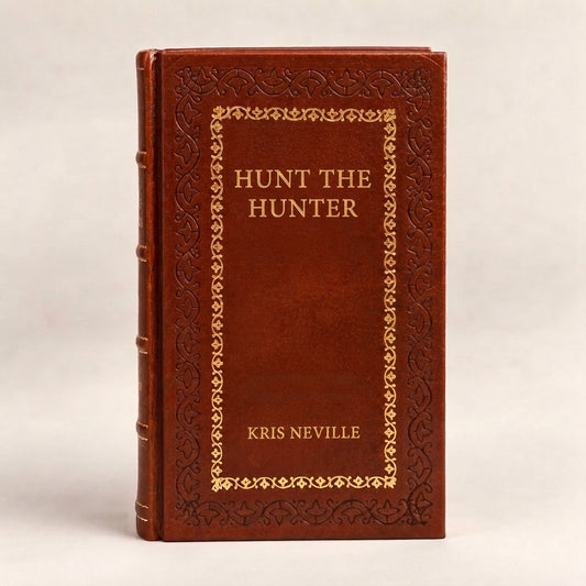 Hunt the Hunter by Kris Neville leather-bound edition with gold-tone foil spine