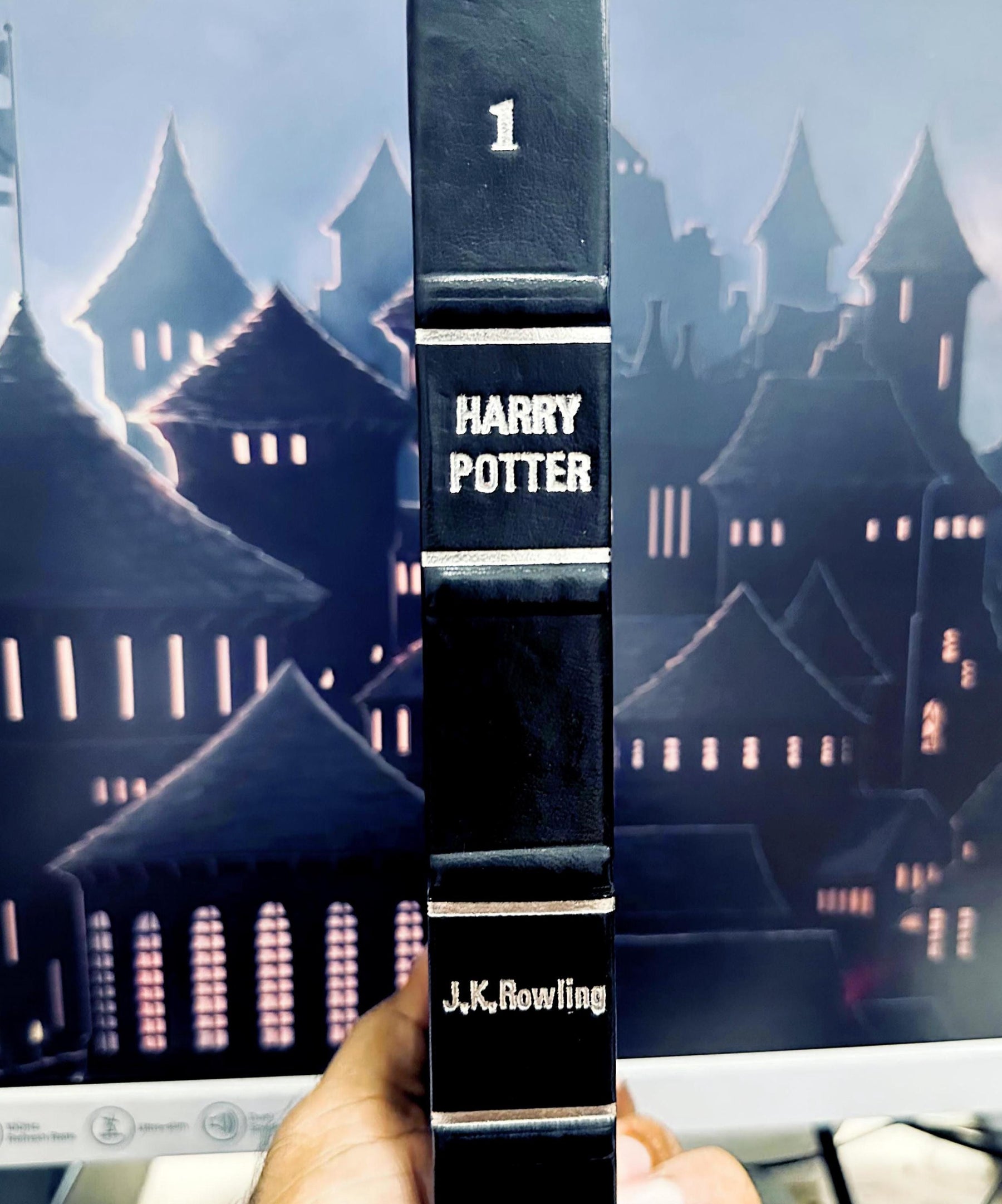Handcrafted Harry Potter Book – Unique Half Leather  – Collectible Edition