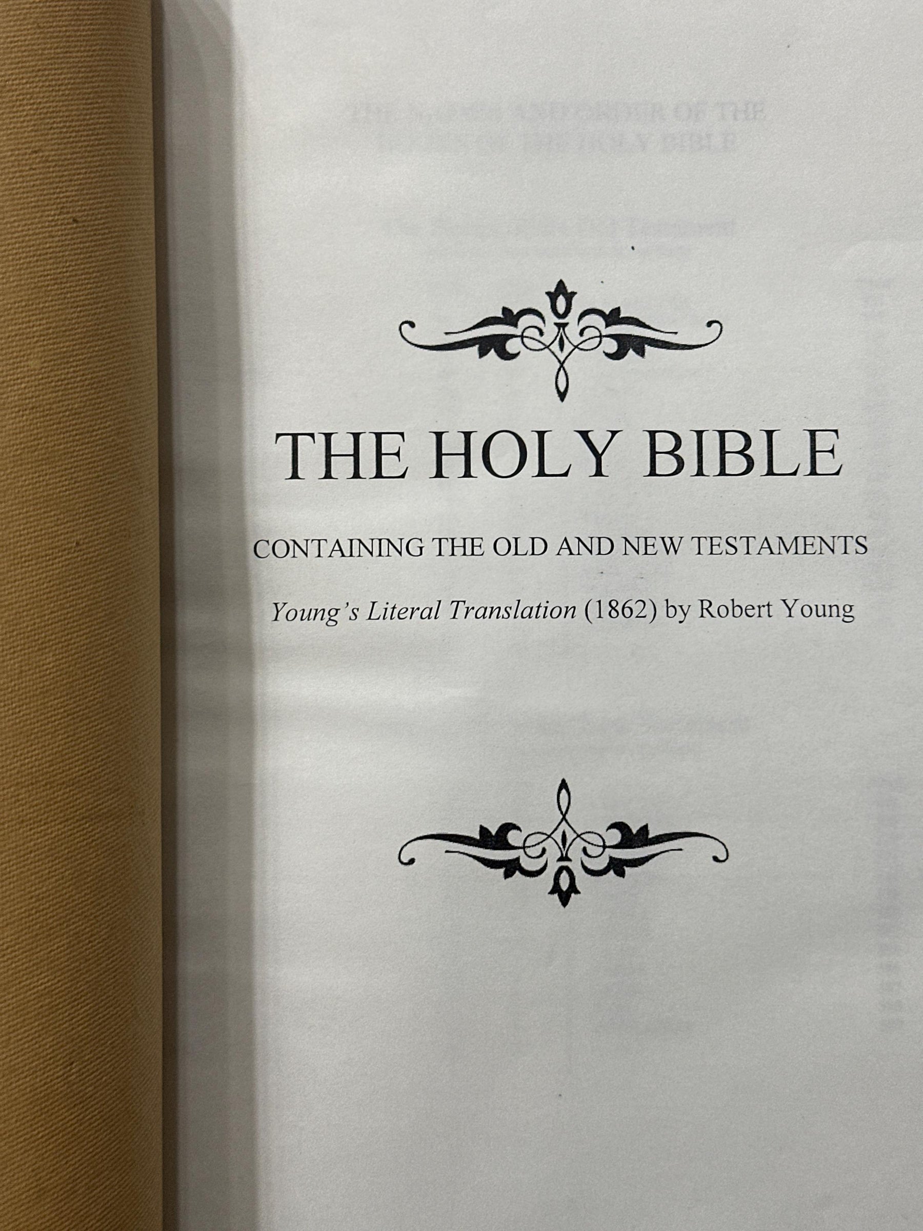 Young's Literal Translation Containing The Old And New Test [Leather Bound]