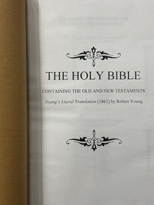 Young's Literal Translation 1862 Containing The Old And New Test [Leather Bound]