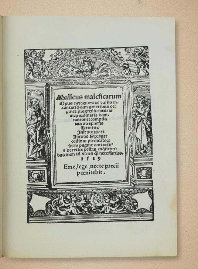 Malleus Maleficarum, 1519 by Jacobo Sprege [Leather Bound]