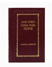 And Then There Were None  Agatha Christie Leather Bound  with Gold Edges